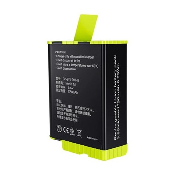 Быстрое зарядное устройство + 2 аккумулятора для GoPro 11 10 9