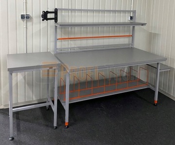 Stanowisko do pakowania wzmocniony blat + stolik