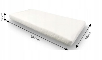 7-ЗОННЫЙ МАТРАС ИЗ ПЕНЫ H2/H3 140X200X12CM