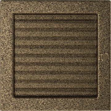 KRATKA WENTYLACYJNA 22X22 ŻALUZJA CZARNO-ZŁOTA