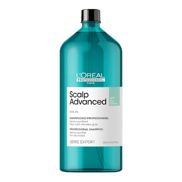 LOREAL SCALP ADVANCED SZAMPON OCZYSZCZAJĄCY WŁOSY PRZETŁUSZCZAJACE 1500 ML