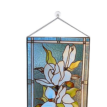 Zawieszki witrażowe, dekoracyjne kwiaty