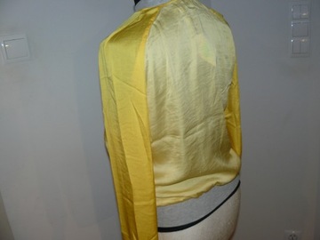 stradivarius _ cienka,żółta bluza na suwak L nowa
