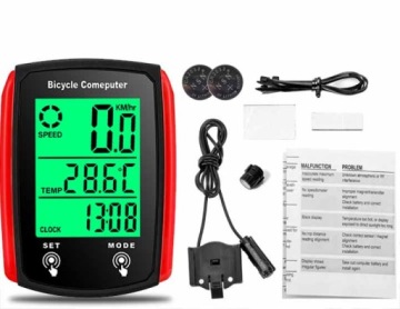 Велосипедный компьютерный термометр, ночной режим, СПИДОМЕТР LCD PRO