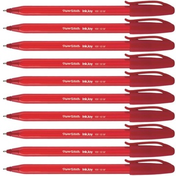 Długopis PAPERMATE INKJOY 100 M czerwony - 10szt