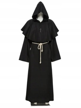 Костюм монаха-священника Хэллоуин Костюм монаха Habit XS/S 164-170 см