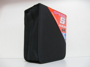 POKROWIEC ETUI FUTERAŁ 64 CD DVD RING CZARNY NYLON