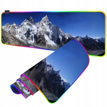 PODKŁADKA POD MYSZKĘ RGB LED GAMINGOWA XXL 90x30