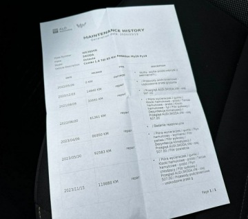 Skoda Octavia III Kombi Facelifting 1.6 TDI 115KM 2020 Škoda Octavia Skoda Octavia Salon Polska! Alu,, zdjęcie 29