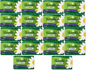 NATURELLA CLASSIC 7 NIGHT С КРЫЛЬЯМИ ПРОКЛАДКИ 18 шт.