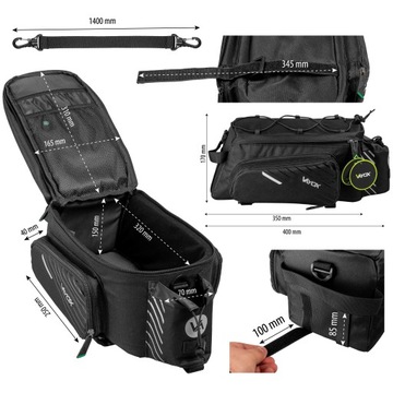 СУМКА ДЛЯ ВЕЛОСИПЕДА СУМКА + ЧЕХОЛ ВОДОНЕПРОНИЦАЕМЫЙ VAYOX