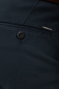 Granatowe spodnie chinos od Giacomo Conti rozmiar 170/94
