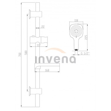 СЕРЫЙ ХРОМ ДУШЕВОЙ НАБОР + МЫЛЬНИК
