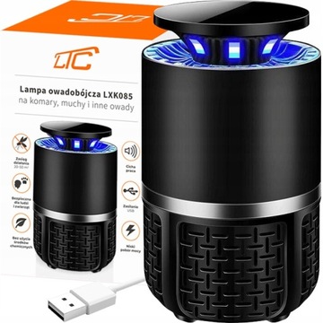 LAMPA OWADOBÓJCZA ELEKTRYCZNA PUŁAPKA NA KOMARY MUCHY ĆMY MOLE OSY OWADY