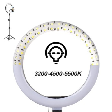 СВЕТОДИОДНАЯ КОЛЬЦЕВАЯ ЛАМПА ДЛЯ СЕЛФИ-ВИДЕО МАКИЯЖА СО ШТАТИВОМ