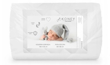 KOŁDERKA DLA DZIECKA ANTYALERGICZNA 100x135 podusz