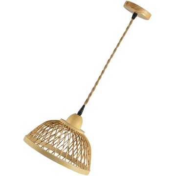 LAMPA WISZĄCA Z RATANU KOSZYK LAMPA