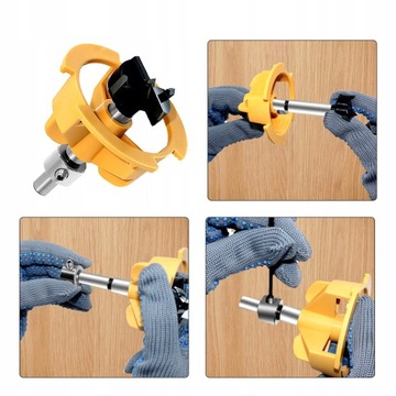 ШАБЛОН ДЛЯ ОТВЕРСТИЙ ПОД ПЕТЛИ ФРЕЗЫ 15-35мм НАБОР СТОЛЯРНЫЙ KD11251