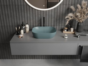 MEXEN ROSA НАСТОЛЬНАЯ РАКОВИНА 50 x 40 СМ СВЕТЛО-ЗЕЛЕНЫЙ МАТОВЫЙ