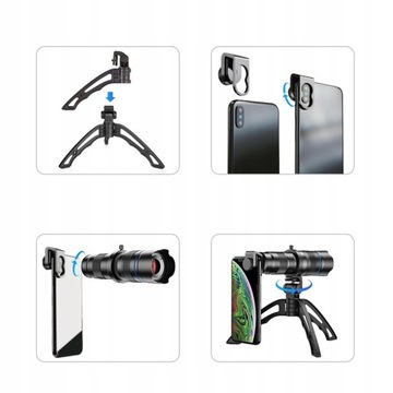 Телеобъектив 20-40x со штативом для смартфона