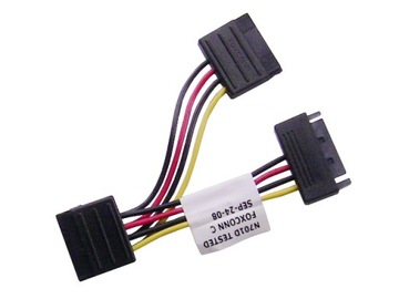 Адаптер питания-сплиттер с 1x SATA на 2x SATA