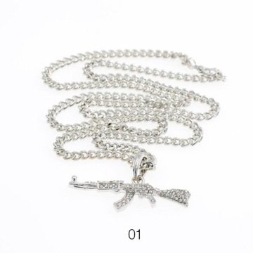 Fashion Creative Hip Hop Submachine Gun Pendant