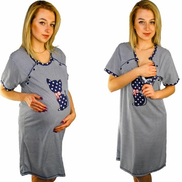 НОЧНАЯ РУБАШКА ДЛЯ БЕРЕМЕННОСТИ, ПОСЛЕ БЕРЕМЕННОСТИ, ДЛЯ КОРМЛЕНИЯ_М