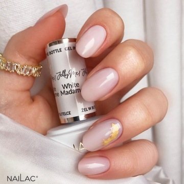 Гель для ногтей NaiLac во флаконе White JellyME! 7мл Белая Мадам