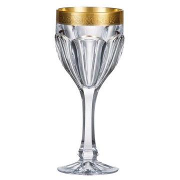 KIELISZKI DO WINA SAFARI GOLD 190ML KRYSZTAŁ