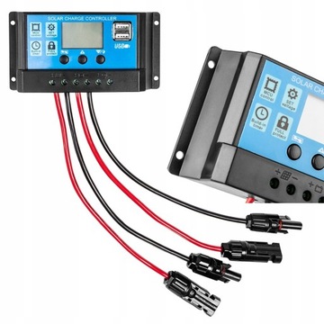 NEO REGULATOR ŁADOWANIA 12V 24V PANEL LCD 10A