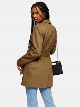 TOPSHOP PŁASZCZ DAMSKI KHAKI Z PASKIEM 40 1Z1E1_A*