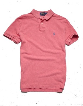 Ralph Lauren Polo koszulka różowa custom slim fit męska M