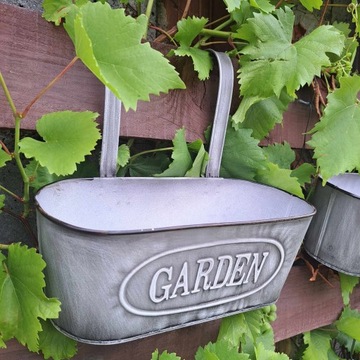 Цветочный горшок, подвесная крышка, металлический балконный ящик для цветов и трав.