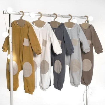 Привет, маленький год -круглосуточный комбинезон с капюшоном Tog 2.0 негабаритный Boho Dark P