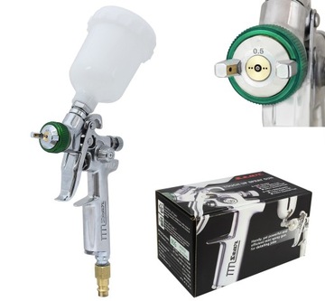 Pistolet lakierniczy STAR MINI HVLP dysza 0,5 mm górny zbiornik 130 ml