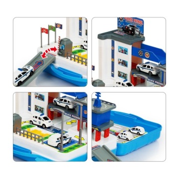 ПАРКОВКА ПОЛИЦИИ ПАРКОВКА ЧЕМОДАН ГАРАЖ 40 шт. Полицейская машина