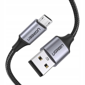 Кабель Ugreen USB-A - micro USB, 1 м, 2,4A QC 3.0