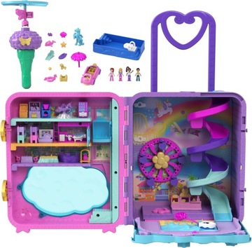 Mattel Polly Pocket: Walizka na kółkach jednorożec