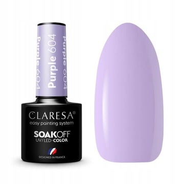 CLARESA LAKIER HYBRYDOWY 5ml PURPLE 604