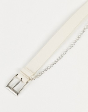 SVNX Ремень с серебряной цепочкой