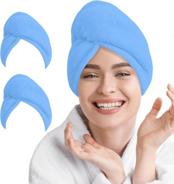 Полотенце-тюрбан для сушки головы из микрофибры, быстросохнущее, большое