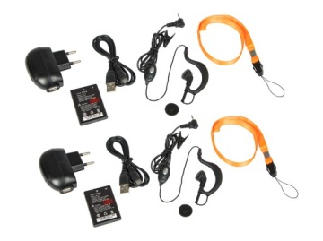 HANDS-FREE 2x WALKIE TALKIE BAOFENG BF-T6 PMR HIGH RANGE FOR CHILDREN