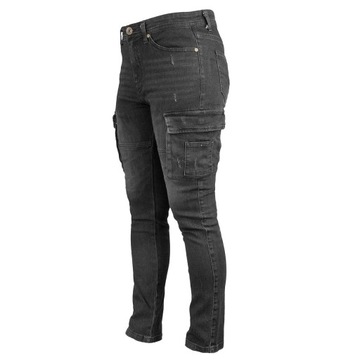 Spodnie bojówki jeans Urgent URG_730 r. 62