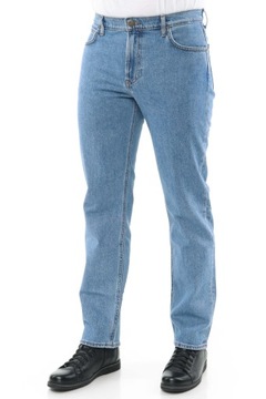 LEE WEST spodnie męskie jeansy proste W38 L34