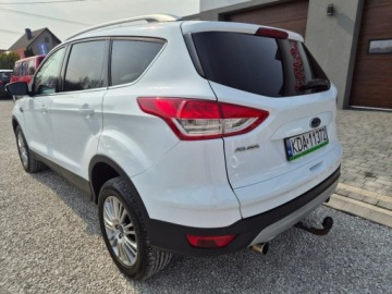 Ford Kuga II SUV 2.0 Duratorq TDCi 163KM 2013 Ford Kuga Sliczna biala Titanium 2.0 TDCI 163KM Naped 4x4 200tys km orygin, zdjęcie 5