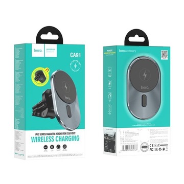 Автомобильный держатель HOCO для воздухозаборной решетки с индуктивной зарядкой, совместимый