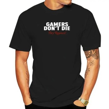 Gamers Don't die Fashions Short Sleeve Harajuku T-Shirt Koszulka