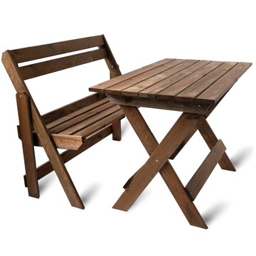 ДЕРЕВЯННАЯ САДОВАЯ СКАМЬЯ 105X46X89 ОРЕХ