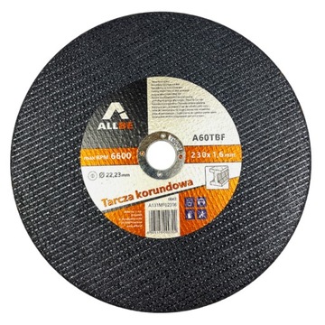 TARCZA DO CIĘCIA METALU 230 x 1,6MM STALI TARCZE DO CIĘCIA METAL WYTRZYMAŁA