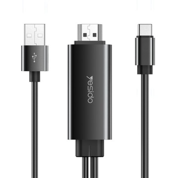 KABEL USB ADAPTER USB-C TYP C DO HDMI 4K 180cm
